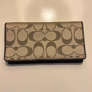 Coach Signature C check book cover